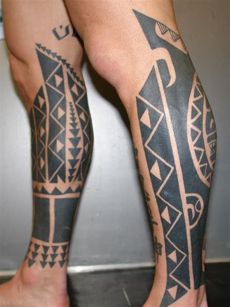 tribal tattoo for legs